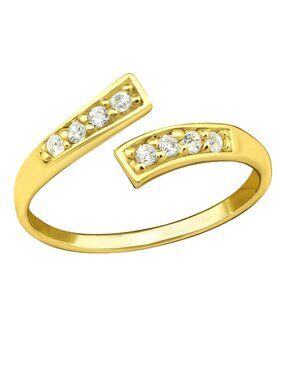 14K Gold Vermeil Adjustable Toe Ring